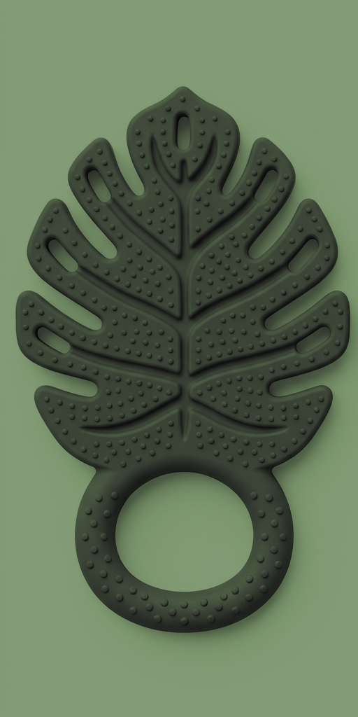 Hāpai Monstera Leaf Silicone Teether